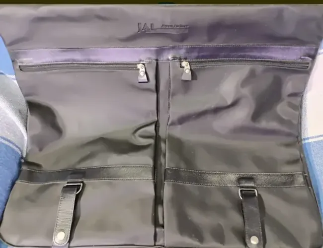 Porta Terno Japonesa Nylon E Couro Jal Vintage Sem Uso (Usado)