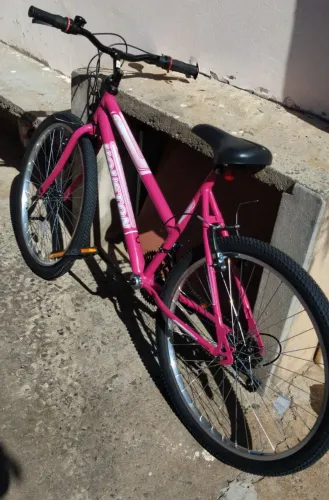 Bicicleta Aro 26 Houston Foxer Maori com 21 Marchas - Rosa Pink
