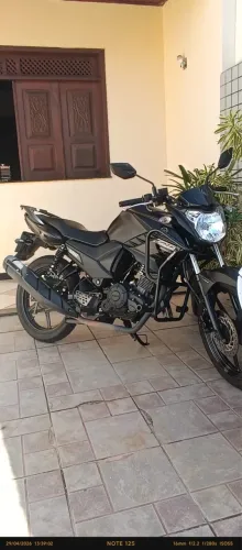 Fazer 150 2025 preto fosco QUITADA