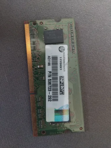 Memória RAM SO-DIMM DDR3 2GB 1333MHz 1Rx8 HP 536723-292
