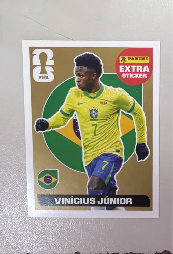 Figurinha Vini Jr Ouro