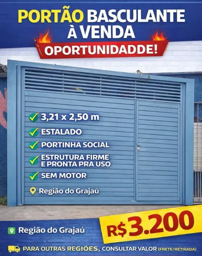 Vende se portão basculante 