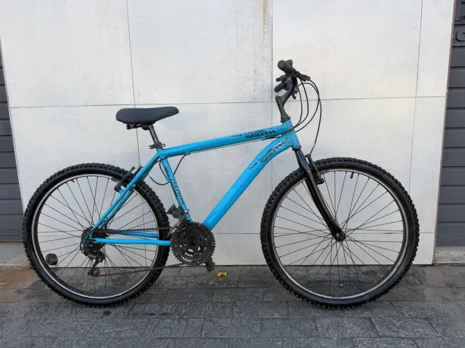Bicicleta aro 26 south alumínio de marcha revisada com nota