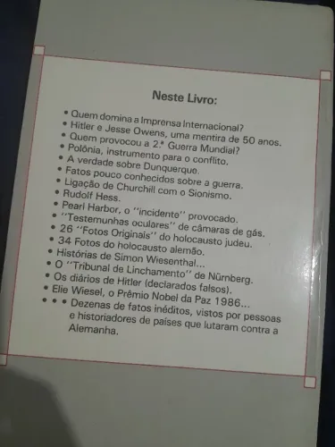 Livro Holocausto Judeu ou alemão? Nos bastidores da mentira do século