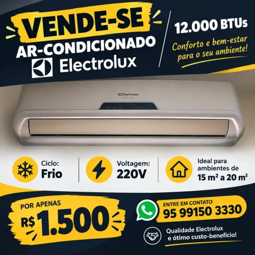 Ar condicionado eletrolux 12mil BTUS