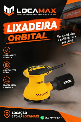 Aluguel de lixadeira orbital