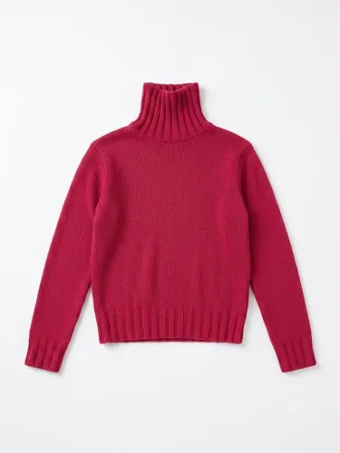 Blusa de tricô rosa