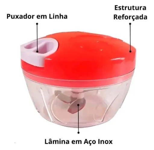 Processador manual de legumes e verduras