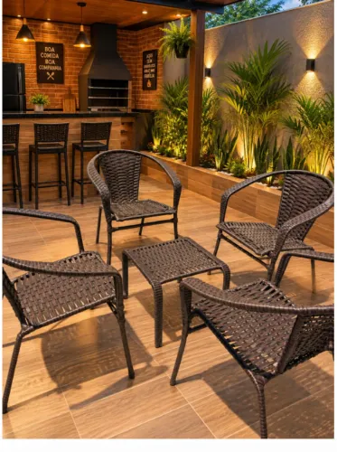 Conjunto de cadeiras pra área de lazer