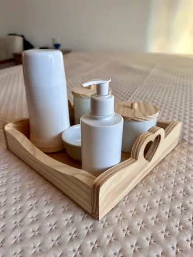 Kit higiene para bebê porcelana
