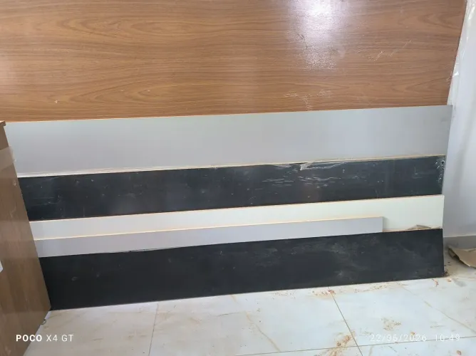 Placas de MDF 15 mm Preto Ébano Chess, Branco, Cinza Cristal, Beton Tegus 