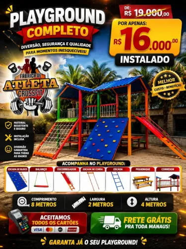 PLAYGROUND COMPLETO 8 METROS $ 16 MIL