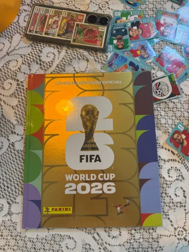 ÁLBUM DA COPA 2026 DOURADO CAPA DURA