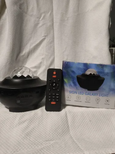 Projetor Luminária Galáxia Luz Noturna Estrela Bluetooth Usb