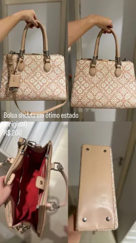 Bolsa Schütz original estampada, tamanho G ( duas alças)
