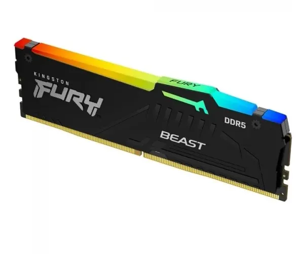 Memoria kingston fury beast black rgb 16gb (1x16gb) ddr5 5600mhz