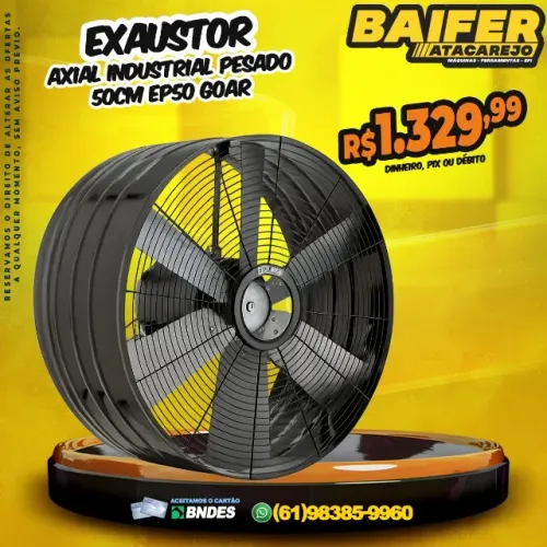 Exaustor Axial Industrial Pesado 50Cm EP50 Goar