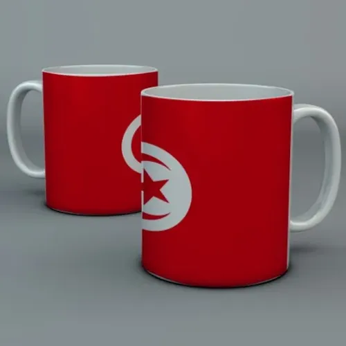 Caneca Tunísia Copa 2026 Personalizada