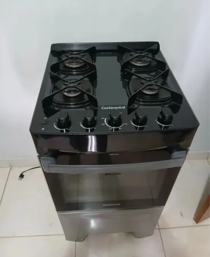 Fogão continental mesa de vidro 4 bocas 