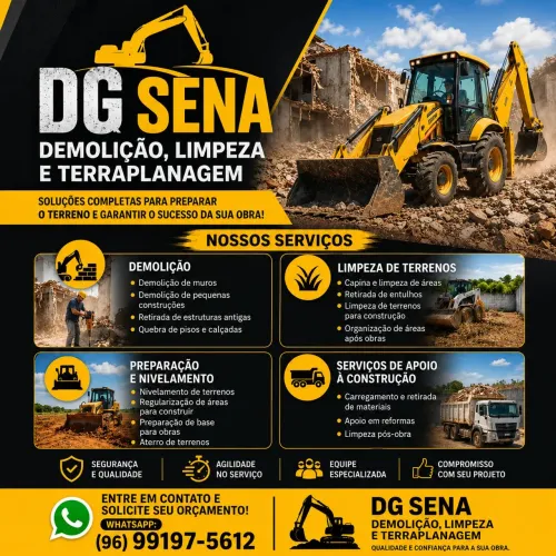 DG Sena - Demolição, Limpeza e Terraplanagem