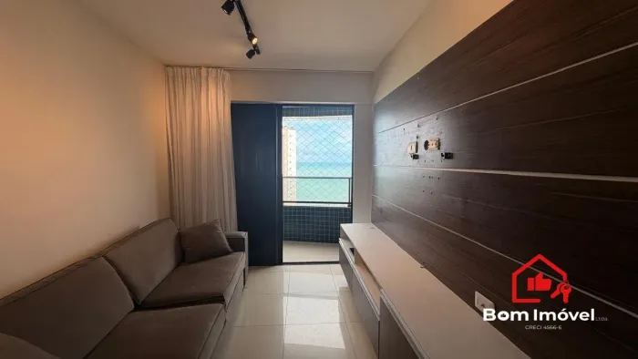 Apartamento para aluguel em Boa Viagem, mobiliado, com 2 quartos, sendo 1 suíte, vista par