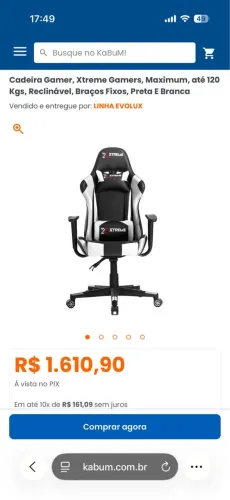 Vendo cadeira gamer / escritório