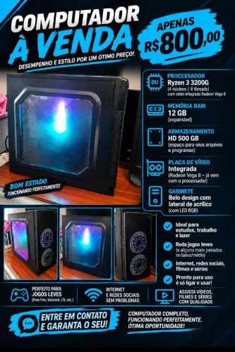 Pc Ryzen 3 3200G