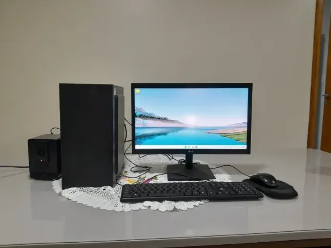 Computador Intel Core i3 7ª Geração 16 GB RAM SSD 240 GB Monitor LG 19,5" teclado e mouse