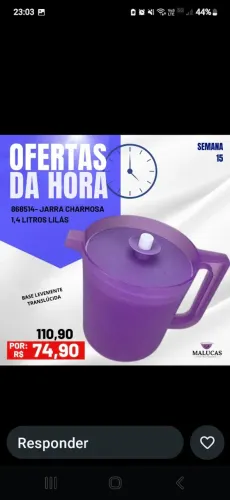 Jarra charmosa 1.4l tupperware