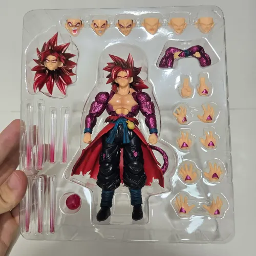 Action Figure Goku Ssj4 - Dragon Ball, 1/12, Black Hole, Lacrado.