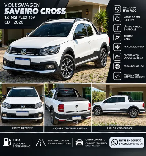 Volkswagen Saveiro Cross 1.6 T.flex 16V CD 2020