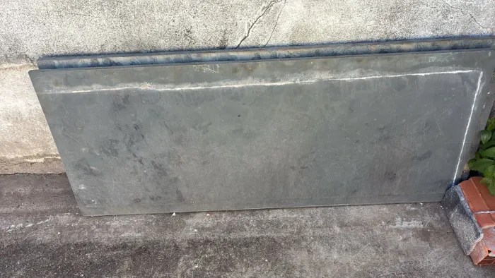 2 Placas de Ardósia Cinza 1,35m x 0,57m - Ideal para Balcão ou Bancada
