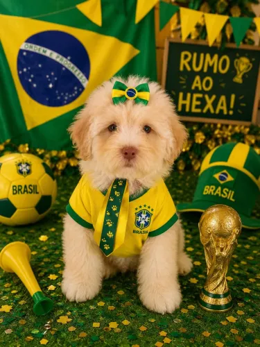 Poodle toy machos com kit completo grátis