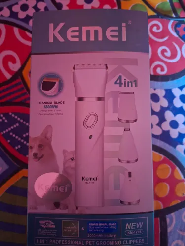 Vendo máquina de tosa profissional portátil - Modelo: Kemei KM-1775 (4 em 1)
