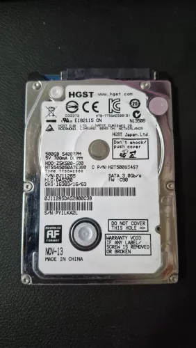 HD 500Gb 2.5 polegadas HGST