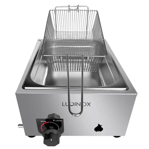 Fritadeira inox NOVA, 1 cuba de 5 litros, a gás, garantia e entrega GRÁTIS**
