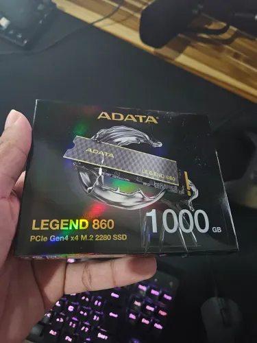 SSD NVME ADATA 860 1TB NOVO 100%