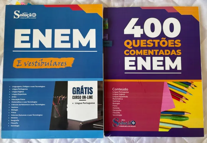 KIT ENEM : APOSTILA E CADERNO DE QUESTÕES PARA O ENEM
