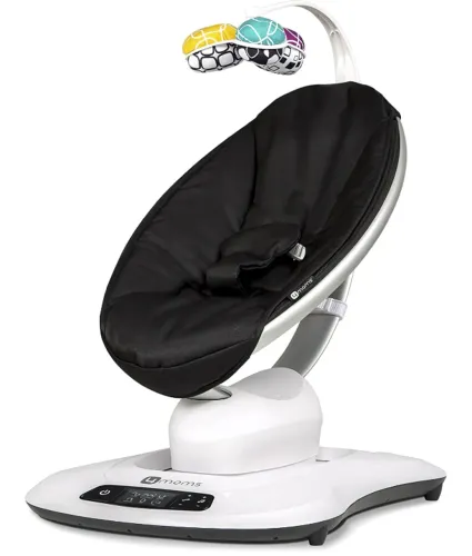  Cadeira de balanço Mamaroo 4.0 Classic Black, 4 Moms- Nova sem uso