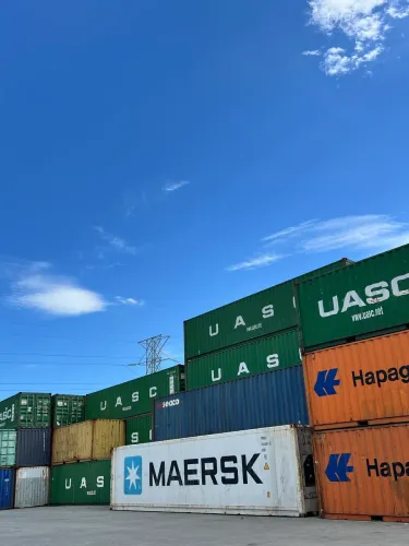 Container bom e transporte disponível 