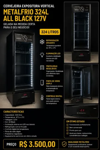 Cervejeira Metalfrio All Black