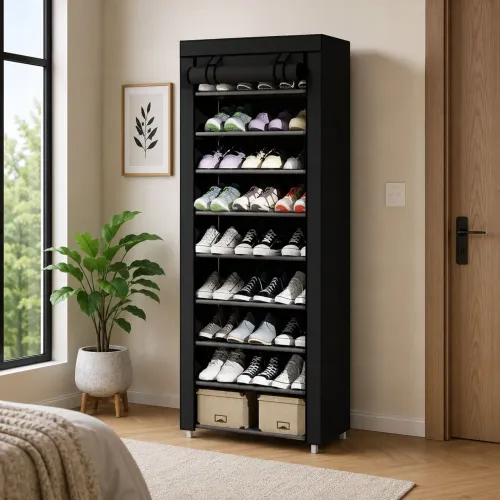 Sapateira 27 Pares com Capa - Organize Seus Sapatos com Mais Espaço