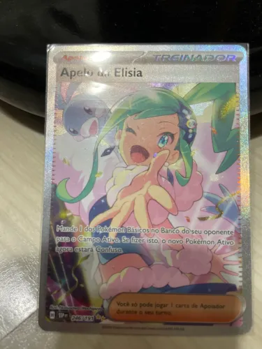 Carta Pokémon , apelo da elisia arte especial (perfeito estado)