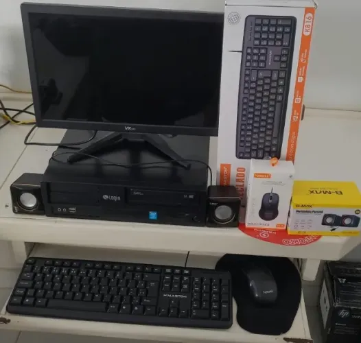 PC Completo i5 + 16GB + HD 1TB + Monitor, Teclado, Mouse e Som NOVOS na Caixa