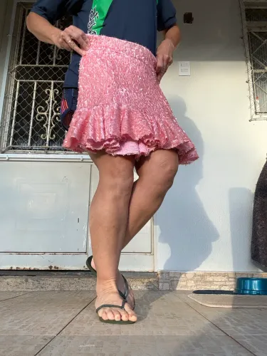 Saia Original Fabulous Agilità Rosa em Paetês | Estado Impecável