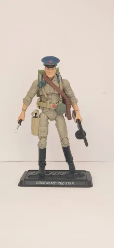 Gi Joe 25th Red Star v2 2008 Hasbro Completo 3,75" 1/18 10 centímetros