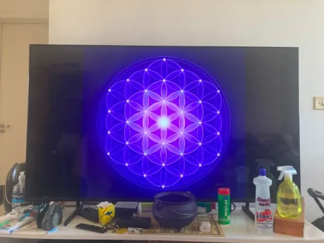 2000,00 Samsung Smart TV Crystal UHD 4K de 55", modelo UN55DU7700GXZD (DU7700)