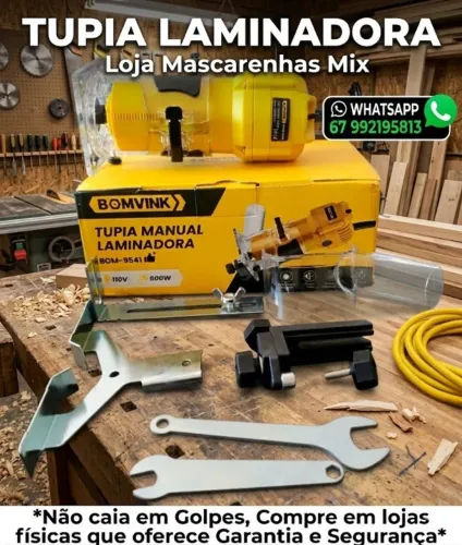 Tupia Laminadora 600W Nova 110v. Cod:016