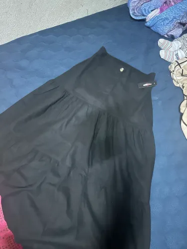 Saia longa, preta 