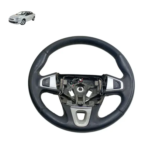 Volante Comando Renault Fluence 2012 2013 2014 2015 Preto